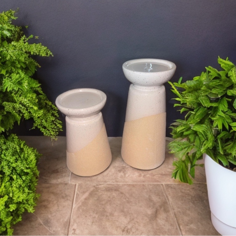 SULLIVAN’S HAND-THROWN PILLAR CANDLE HOLDERS